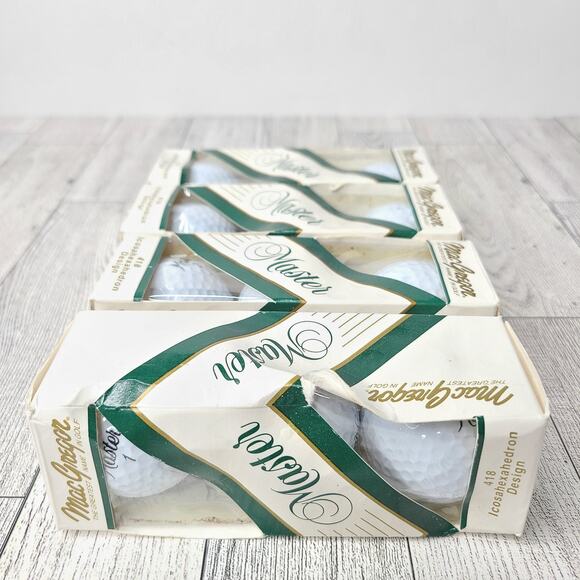 MacGregor Master Golf Balls 418 Icosahexahedron Design 4-3 Packs - Picture 3 of 6